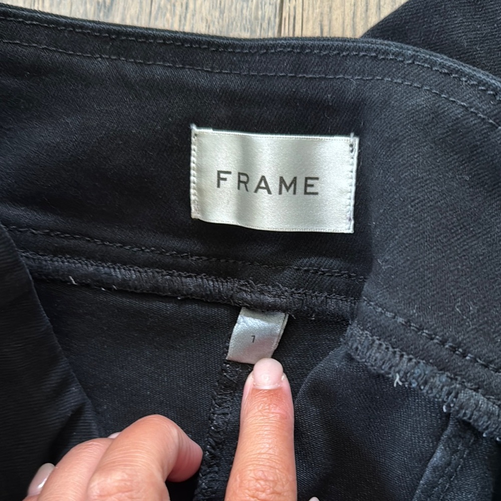 Frame Denim Black Stirrup Pants - image 3